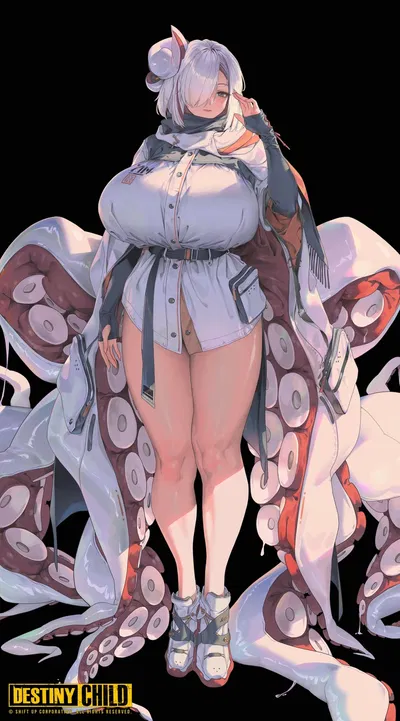 Mori - giant squid demihuman wants you wrapped in her tentacles 