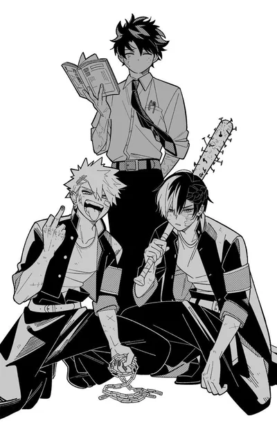 Izuku, Shoto, and Katsuki