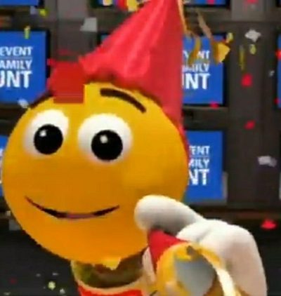The hhgregg mascot | H.H
