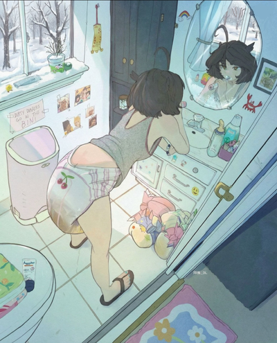 Nora’s Messy Morning | ABDL