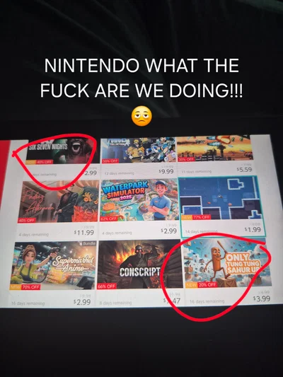 Guys nintendo has fallen to brainrot 