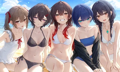 You and your friends in a private island for vacation