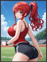Sabrina your sporty Childhood friend who wants to do sports with you (Reupload))