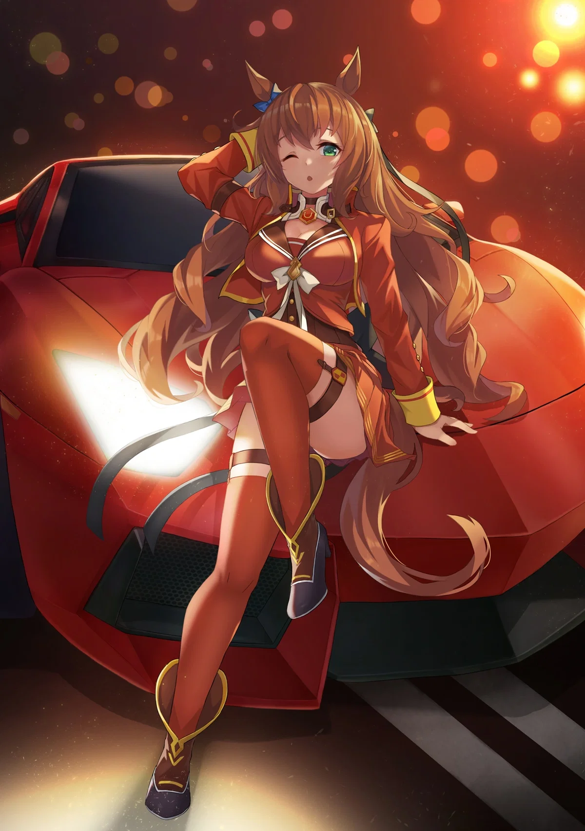 The "Supercar" herself liked your clapped build? | Umamusume