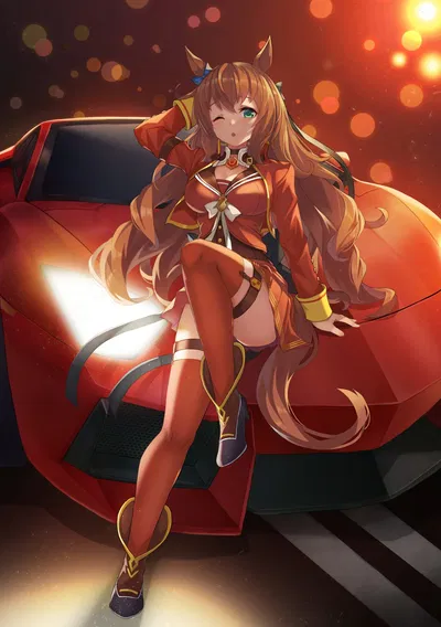 The "Supercar" herself liked your clapped build? | Umamusume