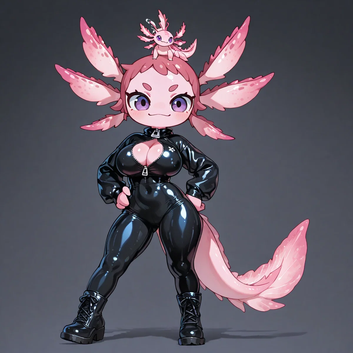 Alien Axolotl Girl 