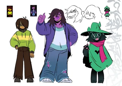 Kris, Susie, and Ralsei || New Year's Celebrations [Deltarune]