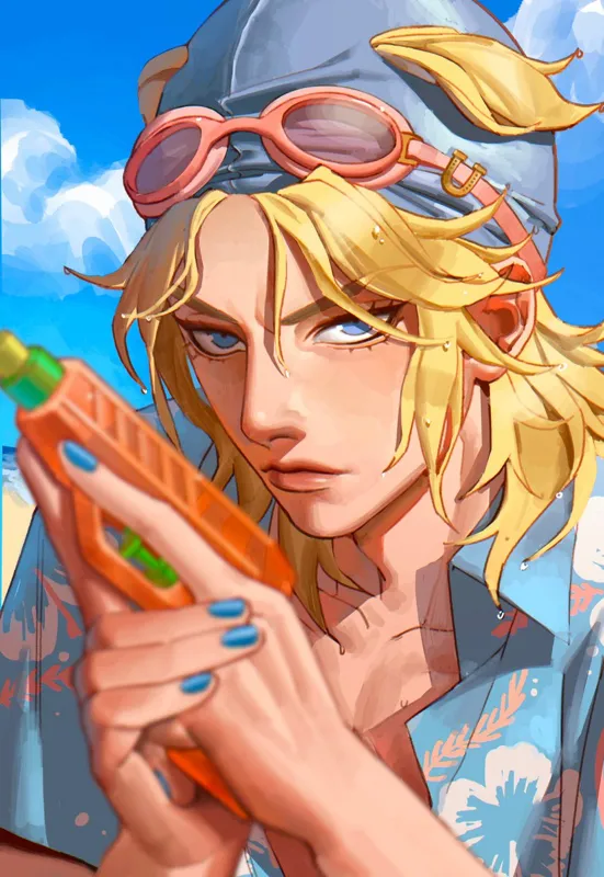 Johnny Joestar 𑣲 Beach Episode ᅠᢉ𐭩