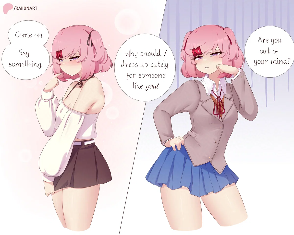Natsuki Trying to get Your Attention! 💞 | From the Alternate Universe & Scenario's | Doki Doki Literature Club | ANYPOV! | Lorebooks Included! 📕