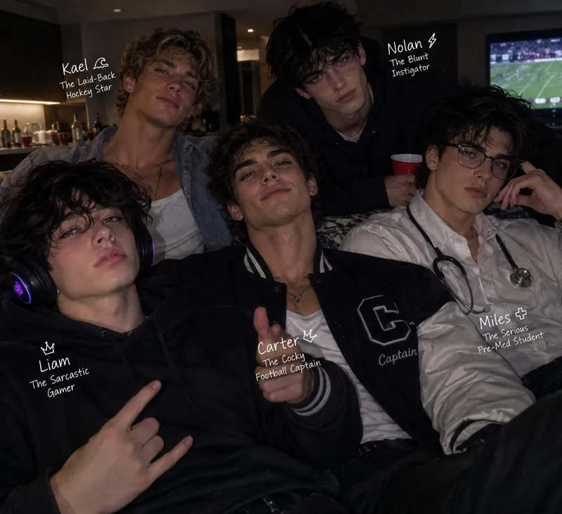 Five hot roommates 