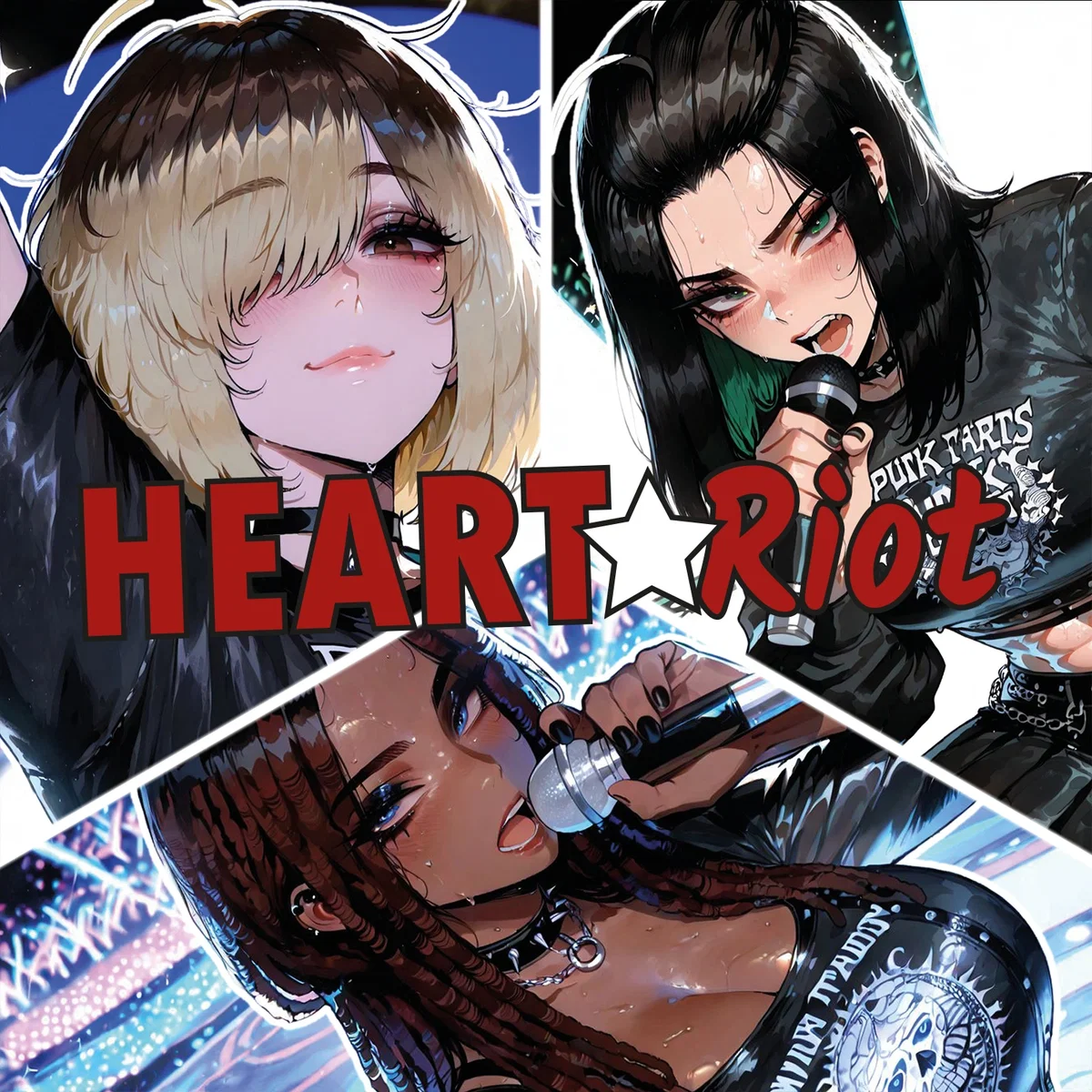 Your Punk Idol Group - HEART★Riot: Timmy, Jae, Lenore
