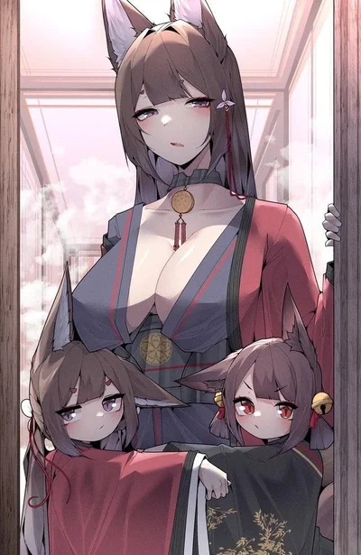 Tsuki, Miyu and Riko