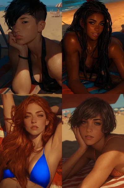  Ayuki, Jenelle, Lettie, and Autumn, | Summer Bestie Beach Bash