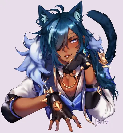 Straying Catgirl Kaeya