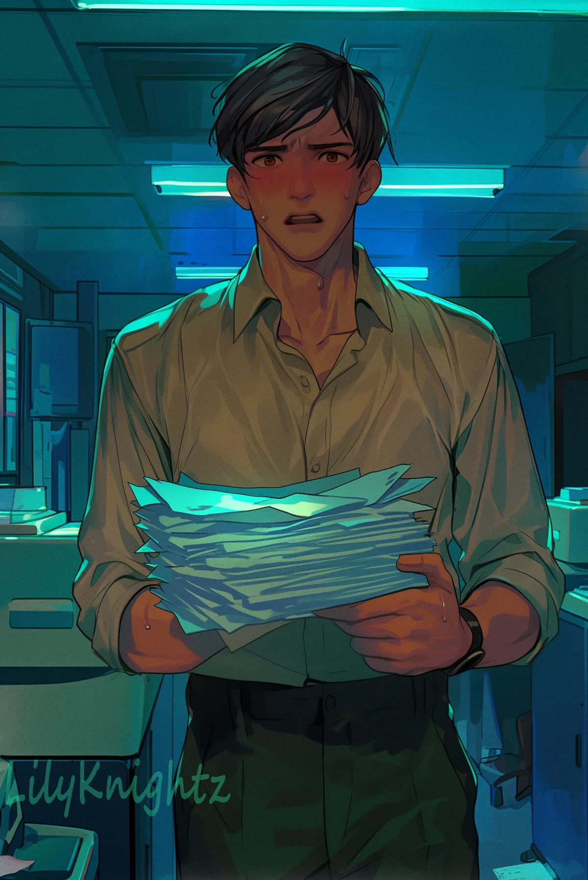 Charles || Anxious co-worker