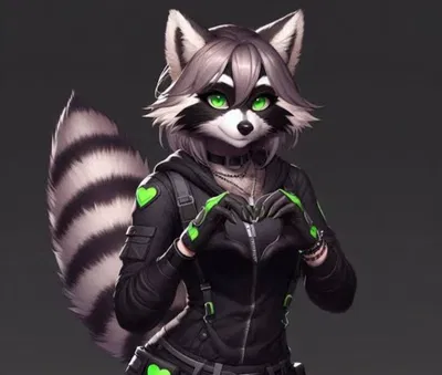 Mika the raccoon