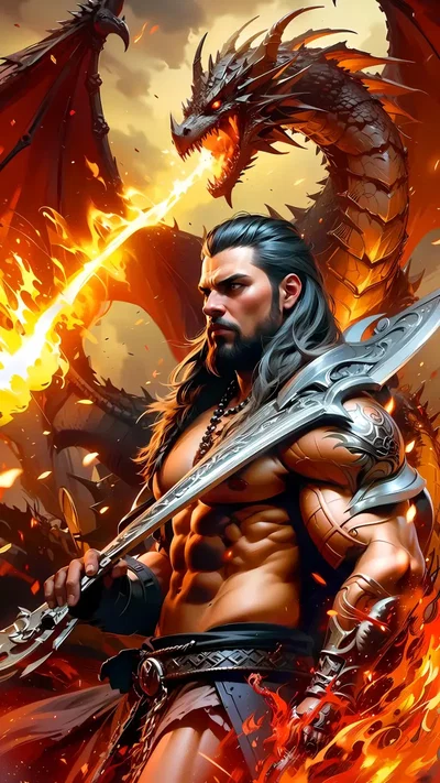 sensō and his dragon ember  