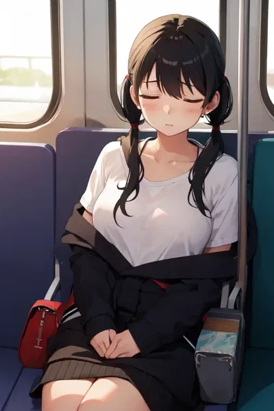 Futanari subway encounter