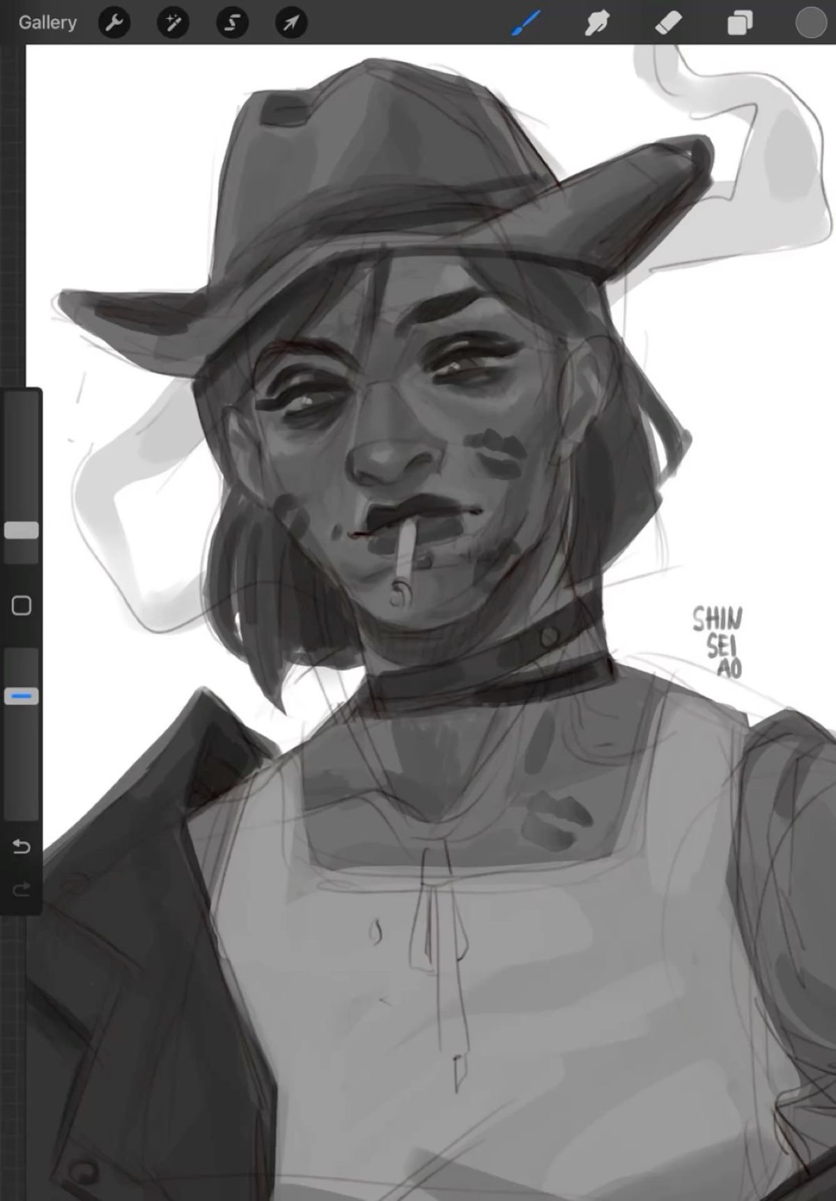 Cowboy!Sevika - damsel in distress