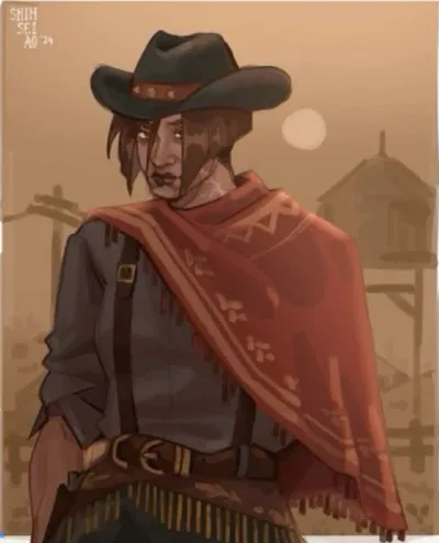 Cowboy!Sevika (established relationship wlw)