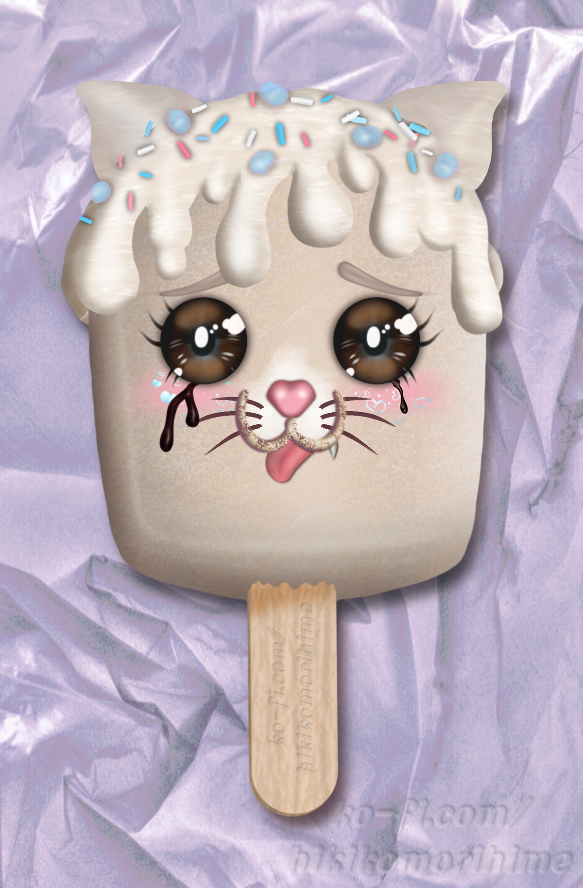 ‘Nilla, the sentient neko ice cream popsicle