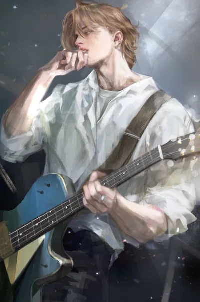Guitarist of a band 