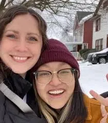 Emilee and Kate - THE SNOW (and their roadie who got forced into it)