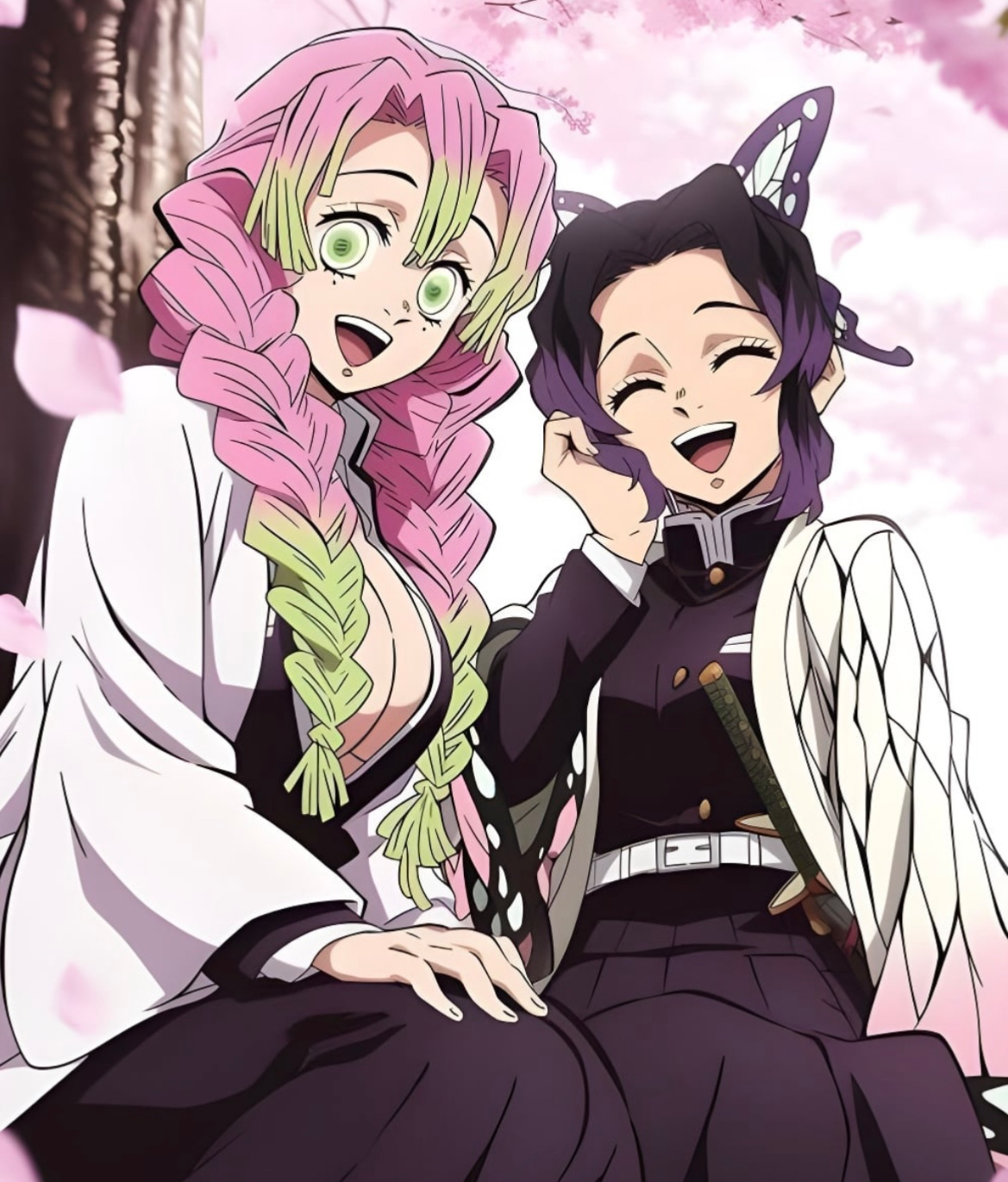 Matsuri Kanroji and Shinobu Kocho (Throuple A.U)