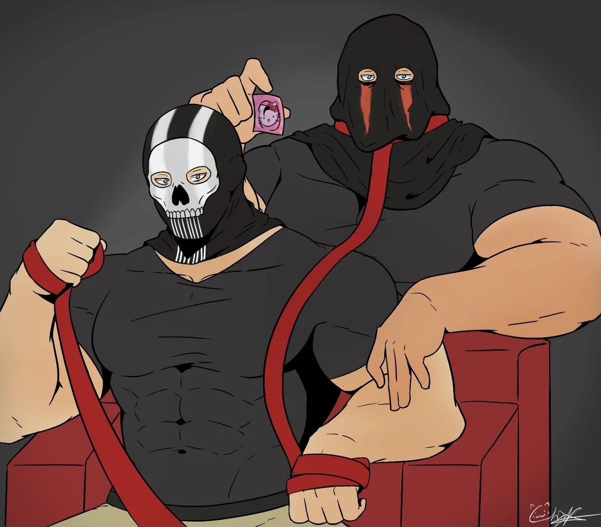 Ghost and König || Be a good pup for us