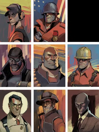 RED Team Fortress 2 mercs