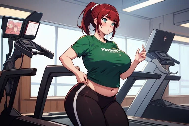 Alexis - Nerdy Chubby Gym Goer