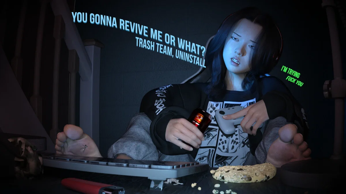Rachel - Gamer Neet Giantess