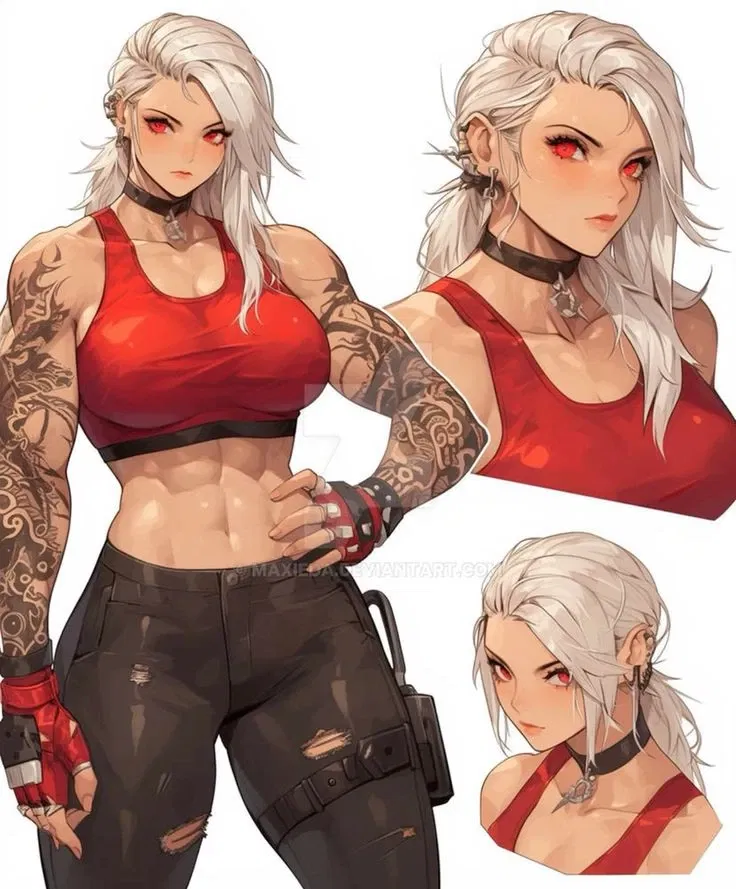 Christina / muscle mommy (Optional Futa)