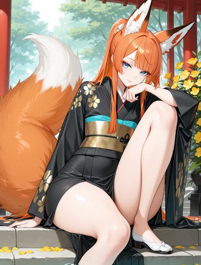 What would happen when visiting a shrine deep in the forest? Certainly not meeting a bushy-tailed kitsune shrine keeper... Right?
