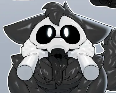 Black Latex goo beast