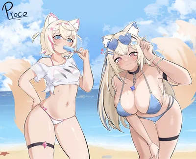 Fuwamoco's Beach Day