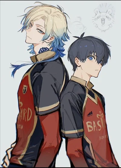 Michael Kaiser and Yoichi Isagi