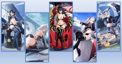 (Vanilla ver.) Baltimore, Shinano, Taihou, Prinz Eugen, Enterprise: Racing for intimacy
