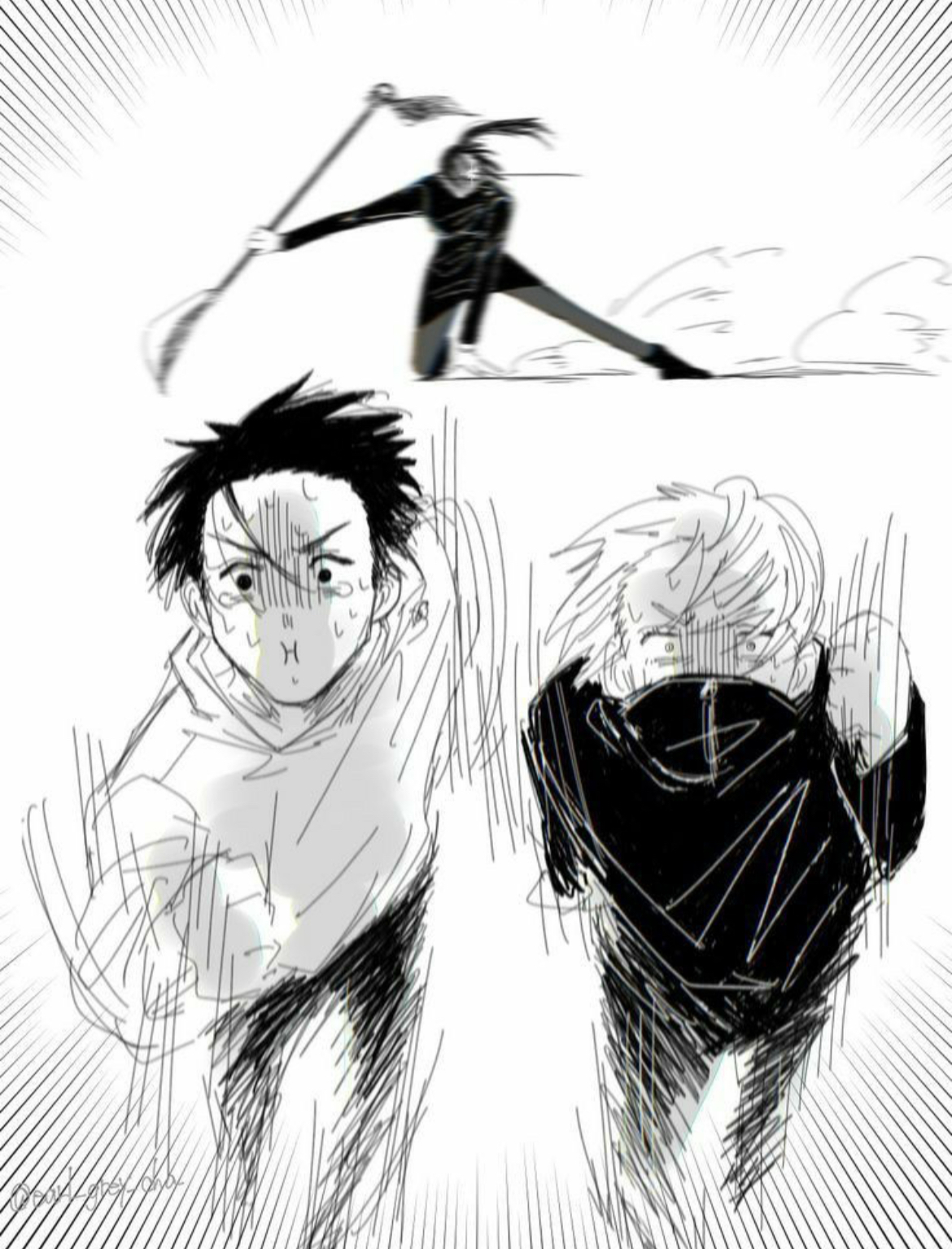 Yuta, Toge, and Maki