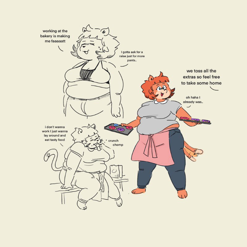 Mia, your fat, nerdy catgirl roomie [Any Pov]