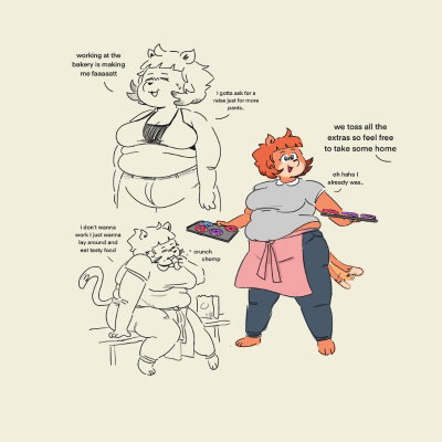 Mia, your fat, nerdy catgirl roomie [Any Pov]