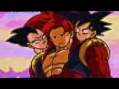 A fusion of Saiyans gone wrong.