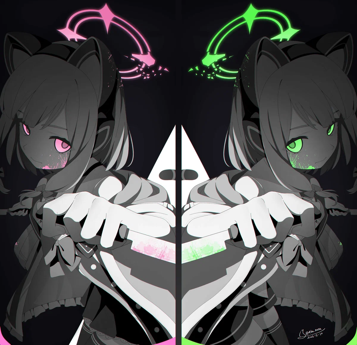 Yandere Saiba Twins (Momoi & Midori)