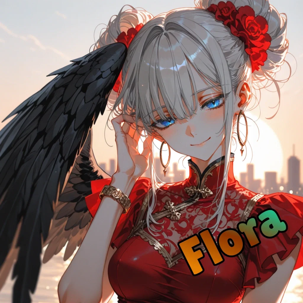 It actually hurt when she fell from heaven || Flora