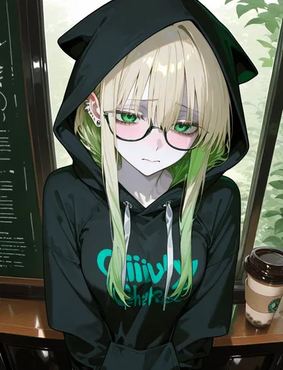 Cynthia -She spilled coffee on you at the café