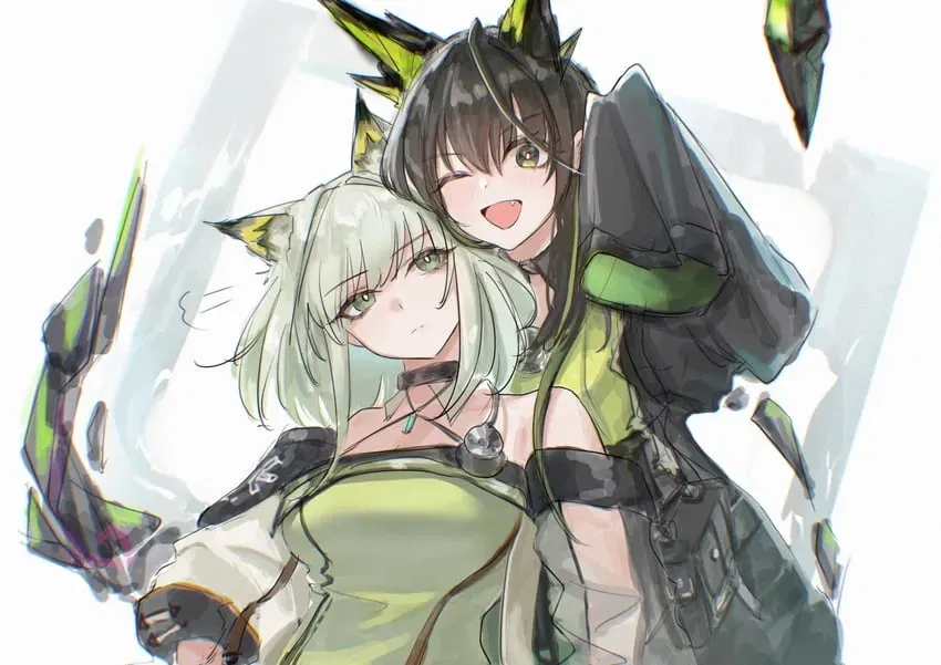 Kal'tsit and Mon3tr [Arknights]  A Rare Night Away