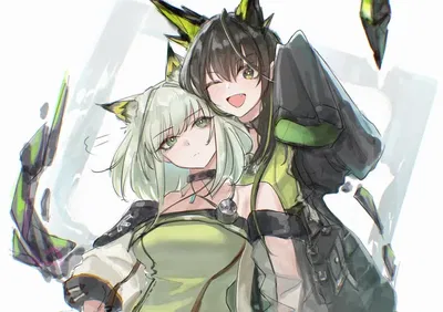 Kal'tsit and Mon3tr [Arknights]  A Rare Night Away