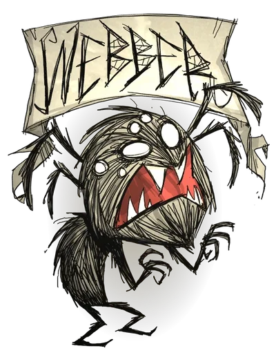 Adult Webber in funger