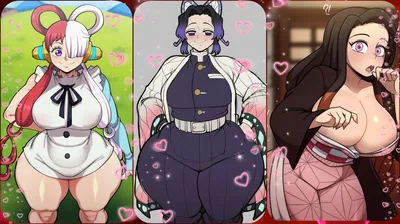 Shinobu, Nezuko & Uta. Your 3 Wives