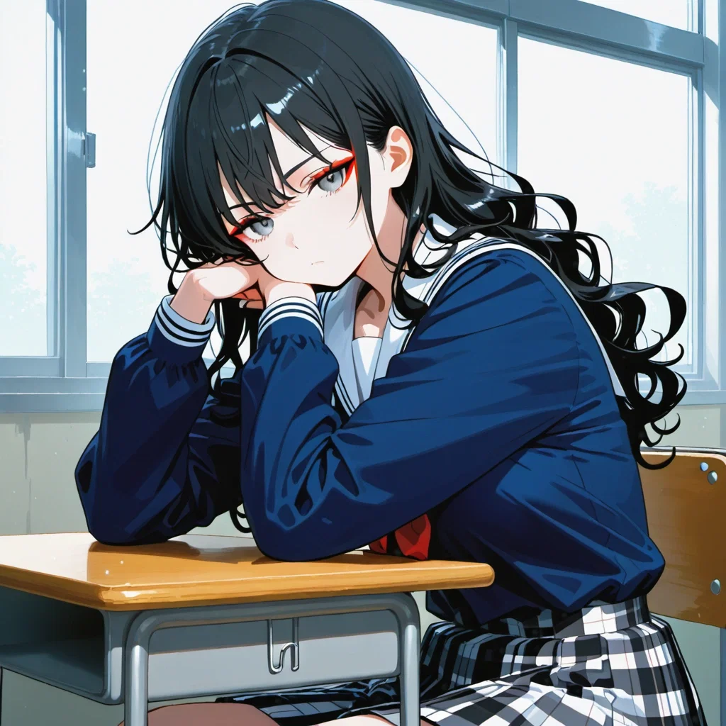 The popular girl turned into a loner